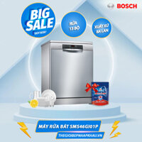 Máy rửa bát Bosch SMS46GI01P serie 4 giá rẻ nhập khẩu Châu Âu