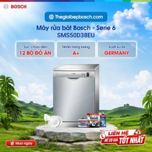 Máy rửa bát độc lập 12 bộ Bosch SMS50D38EU