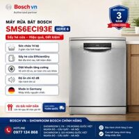 Máy rửa bát Bosch SMS6ECI93E nhập khẩu Đức serie 6 sấy hé cửa bảo hành chính hãng