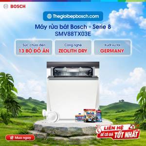 Máy rửa bát âm tủ 13 bộ Bosch SMV88TX03E