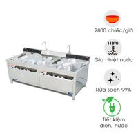 Máy rửa bát chén siêu âm chậu đôi WDJ-2000SS