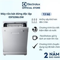 Máy rửa bát đứng độc lập Electrolux ESF5206LOW 60cm cho 13 bộ chén dĩa, sấy khô hơn