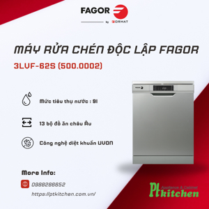 Máy rửa bát độc lập 13 bộ Fagor 3LVF-62S