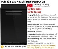 Máy rửa bát Hitachi HDF-F158CVGB