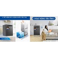 Máy rửa bát Hòa Phát 12 bộ HD F1206EBB.TM - hàng thật Bảo Hành 26 tháng Sale Sốc