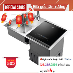 Máy rửa bát kết hợp bồn rửa 6 bộ Hafele HDW-SD90A 539.20.530