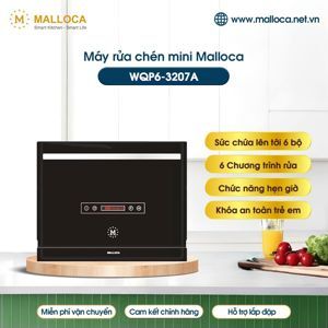 Máy rửa bát độc lập 6 bộ Malloca WQP6-3207A