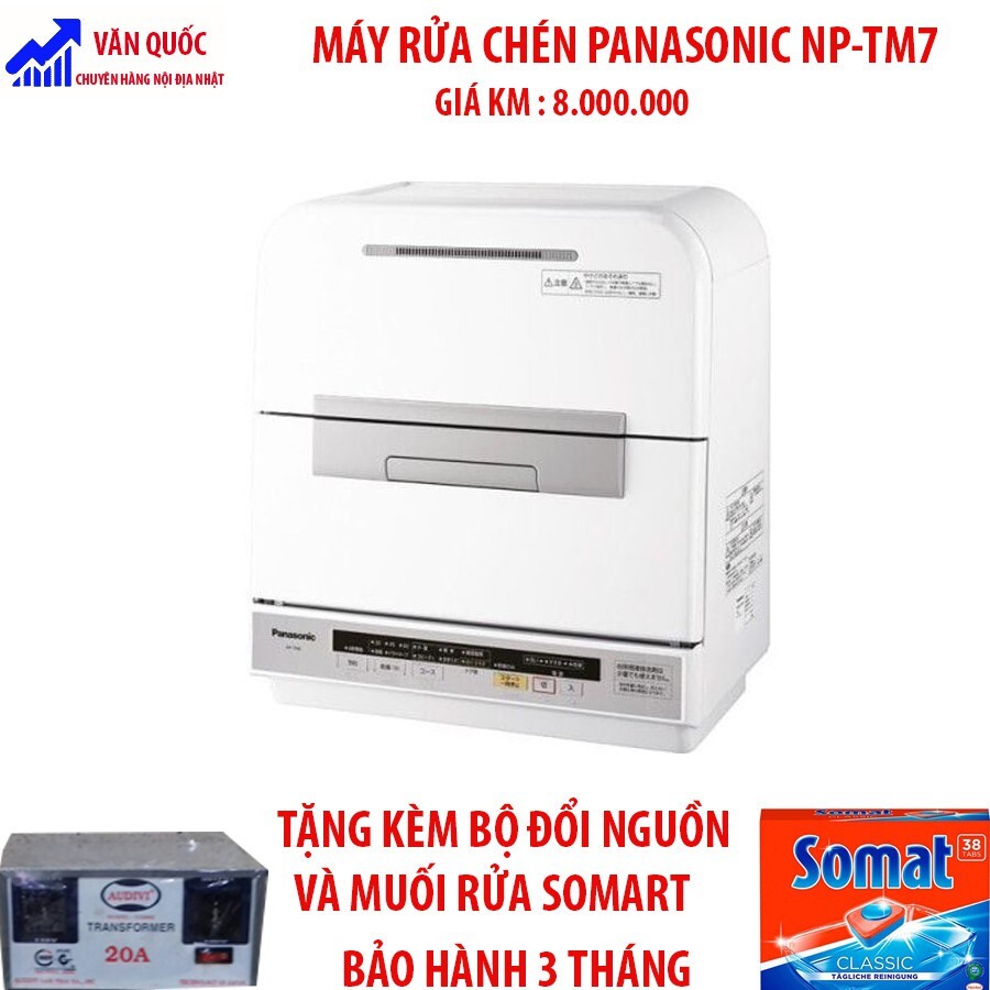 Máy rửa bát để bàn 6 bộ Panasonic NP-TM7-W chính hãng giá rẻ