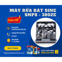 Máy rửa bát SINE 8 bộ: SNP8 - 3802E