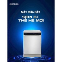 Máy rửa bát Spelier SP-16 DWKT/G Seri 8.1 (16 bộ) -  AI Rửa thông minh, Nhập khẩu Đức, BH 3 năm, Diệt khuẩn UV