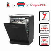 Máy rửa bát Sunhouse SHB8014SMB,Đa dạng chức năng rửa với hiệu quả vượt trội,Không gian sắp xếp rộng rãi, giá rửa có th