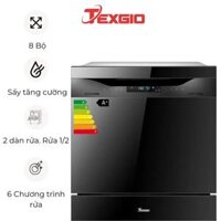 MÁY RỬA BÁT TEXGIO H595DT08B – 8 BỘ