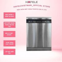 Máy rửa chén bát HAFELE HDW-F6051S 538.21.370, Rửa 15 bộ, sấy nhiệt khô tuyệt đối, UV diệt khuẩn