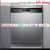 Máy rửa chén bát HAFELE HDW-F6051S 538.21.370, Rửa 15 bộ, sấy nhiệt khô tuyệt đối, UV diệt khuẩn l