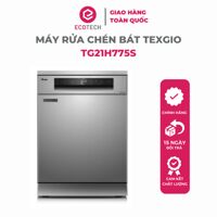 Máy Rửa Chén Bát Texgio 13 Bộ Sấy Khí Nóng, Diệt Khuẩn UV TG21H775S - Hàng chính hãng