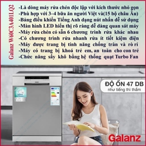 Máy rửa chén độc lập 15 bộ Galanz W60C3A401LQ2