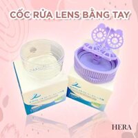 Máy rửa lens bằng tay Hera Lens cốc dùng để rửa kính áp tròng siêu sạch