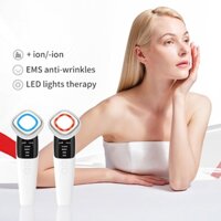 Máy Rửa Mặt 4 Trong 1 Bằng Sóng Siêu Âm Đèn led ems Làm Đẹp Da Mặt