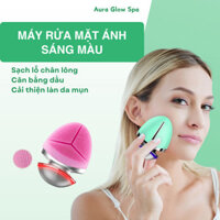 Máy rửa mặt ánh sáng màu rửa mặt sạch sâu đem lại làn da khỏe mạnh CSSD31 Aura Glow Spa