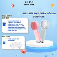 Máy rửa mặt chăm sóc da 6 in 1 FIKO FC600 - Cải thiện lỗ chân lông, bảo hành 12 tháng - Tặng 1 mặt nạ