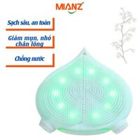 Máy rửa mặt đa năng kiêm lược gội massage đầu MIANZ - Làm sạch mặt làm sạch lớp trang điểm kèm lược gội giảm dầu thừa trên tóc - Màu Trắng