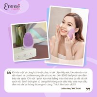Máy rửa mặt Emmié Premium Facial Cleansing Brush có 7 ưu điểm vượt trội: - Đạt các tiêu chuẩn quốc tế như FDA, CE & RoHS