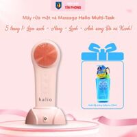 Máy rửa mặt massage tích hợp liệu pháp ánh sáng và nhiệt Halio