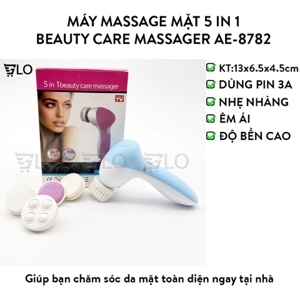 Máy rửa mặt mát-xa chăm sóc da mặt 5 trong 1 Beauty AE-8782