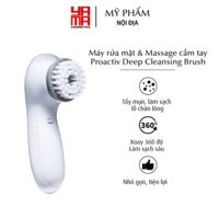 Máy rửa mặt và Massage cầm tay 2 chế độ Proactiv Deep Cleansing Brush xoay 360 độ hỗ trợ trị mụn - Tặng kèm 1 cọ.