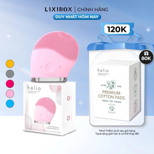 Máy rửa mặt và mát xa da mặt Halio Facial Cleansing Massaging Device