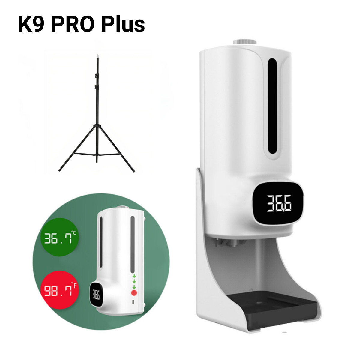 Máy rửa tay tích hợp đo thân nhiệt K9 Pro Plus