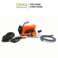 Máy rửa xe áp lực cao bán công nghiệp dạng nằm có núm vặn Crika 2200w