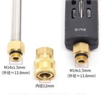 Máy rửa xe áp lực cao Súng nước Đầu nối nhanh Jack 12mm Đầu nối nhanh Cắm nhanh M14 * 1.5 Chủ đề 1 / 4 Thông số kỹ thuật