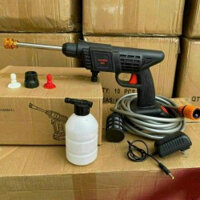 Máy rửa xe cầm tay cao áp chạy bằng pin sạc, súng rửa xe dùng cho gia đình có chế độ phun xương tạo bọt cao cấp