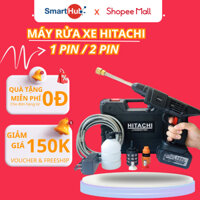 Máy Rửa Xe Cầm Tay Dùng Pin Áp Lực Cao Cầm Tay Máy Xịt Rửa Xe Tăng Đình Vệ Sinh Tưới Cây Tiện Dụng - HOMESMARTHCM