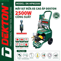 Máy Rửa Xe Chỉnh Áp Dekton DK-HPW2500 điện 220V, có chống giật TOOLS Thiết bị xây dựng