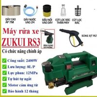 Máy rửa xe chỉnh áp Zukui RS3 2400w/máy rửa máy lạnh/ tặng bình xà phòng CHÍNH HÃNG ĐL ...