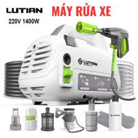 Máy rửa xe đa năng áp lực cao Lutian Blowfish 1400W, máy rửa xe ô tô, nhà cửa, sân vườn áp lực cao
