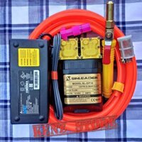 Máy rửa xe mini 12V bơm đôi SINLEADER kèm nguồn 12V-10A, máy vệ sinh máy lạnh, xịt rửa đa năng