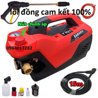 Máy Rửa Xe Mini - Chỉnh Áp SAKURA. Japan OY21 - Tặng sung dài, bình bọt, kim thông sung