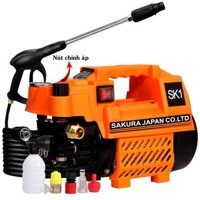 MÁY RỬA XE MINI CÓ ĐIỀU CHỈNH TRIẾT ÁP TẠI ĐỘNG CƠ . CÔNG SUẤT 2400W JAPAN