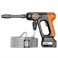 Máy rửa xe mini dùng pin 21V 3000mAh, máy xịt tăng áp kapisi Japan