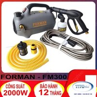 Máy rửa xe mini Forman FM300 có chức năng chỉnh áp 2000W - Máy rửa xe gia đình áp lực cao