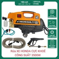 Máy Rửa Xe Mini HONDA 3500W - Máy Rửa Xe HONDA Lõi Đồng Cực Khỏe-Sử Dụng Điện 220V - Tặng Kèm Bình Bọt Tuyết