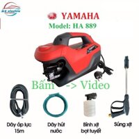 Máy rửa xe mini I Máy rửa xe cao áp YAMAHA 2800W HA889 may rửa xe ,máy rửa xe gia đình - Có áp chống giật - Chống cháy
