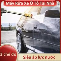 Máy Rửa Xe Ô Tô Tại Nhà Siêu Tiện Ích, Máy Rửa Xe Máy Cầm Tay, Máy Xịt Nước 3 Chế Độ Phun Rửa, Phun Nước Vệ Sinh Nhà Cửa