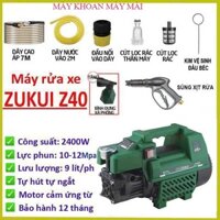 Máy rửa xe Osaka 2000W - Zukui Z40 - 2400W - Tặng bình xà bông  Tự hút nước - Tự ngắt vn Máy khoan máy mài