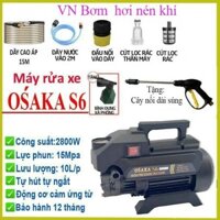 Máy rửa xe Osaka RS1 - 2800W- tặng kèm bình xà bông CHÍNH HÃNG VN Bơm hơi nén khí