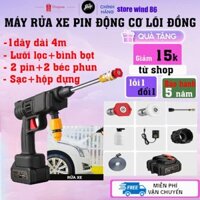 Máy Rửa Xe PIN 199V - Sỉ e bán rẻ nhất cả nước - Máy rửa xe mini gia đình