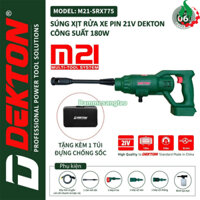 Máy rửa xe pin 21V Dekton M21-SRX775 (Động cơ chổi than)